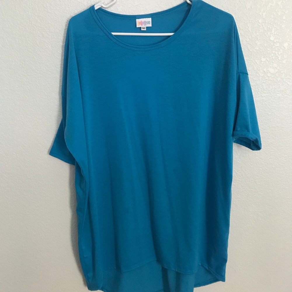 Medium bright blue Lularoe Irma
